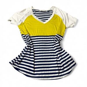 Colorblock Striped  Tee‎